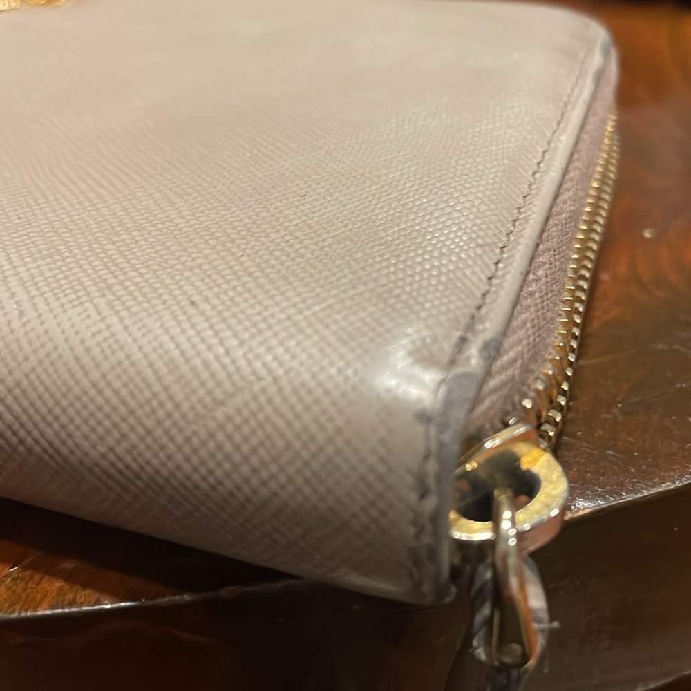 Prada Saffiano Leather Zippy Long Wallet EUC  FF - Picture 12 of 13